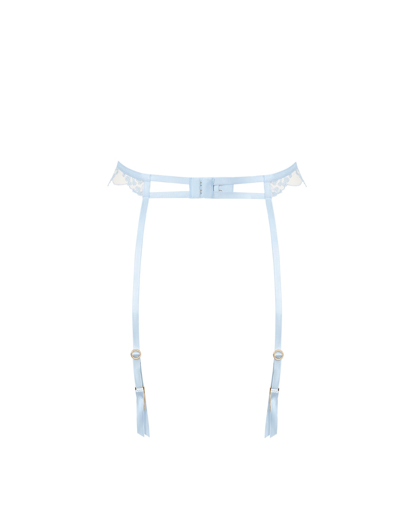 Marisa Suspender Ice Water Blue/Sheer