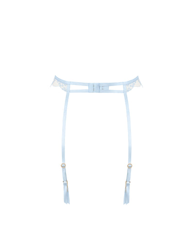 Marisa Suspender Ice Water Blue/Sheer