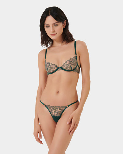 Set: Aster Botanical Garden Green/Sheer