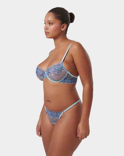 Set: Elina Egyptian Blue/Island Paradise Blue/Sheer