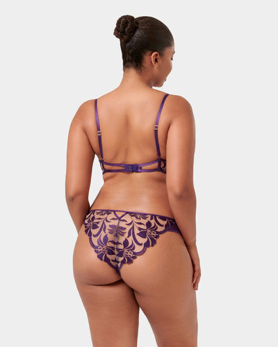 Set: Leonora Acai Purple/Sheer