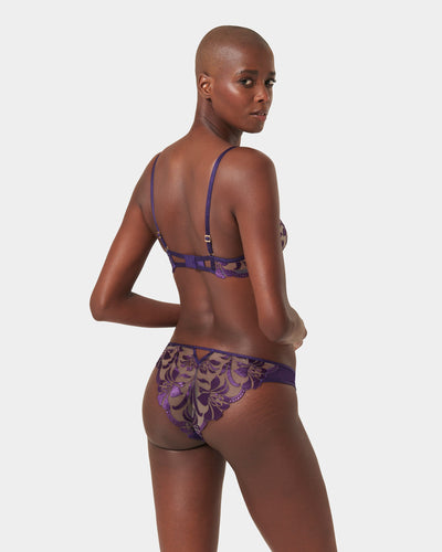 Set: Leonora Acai Purple/Sheer
