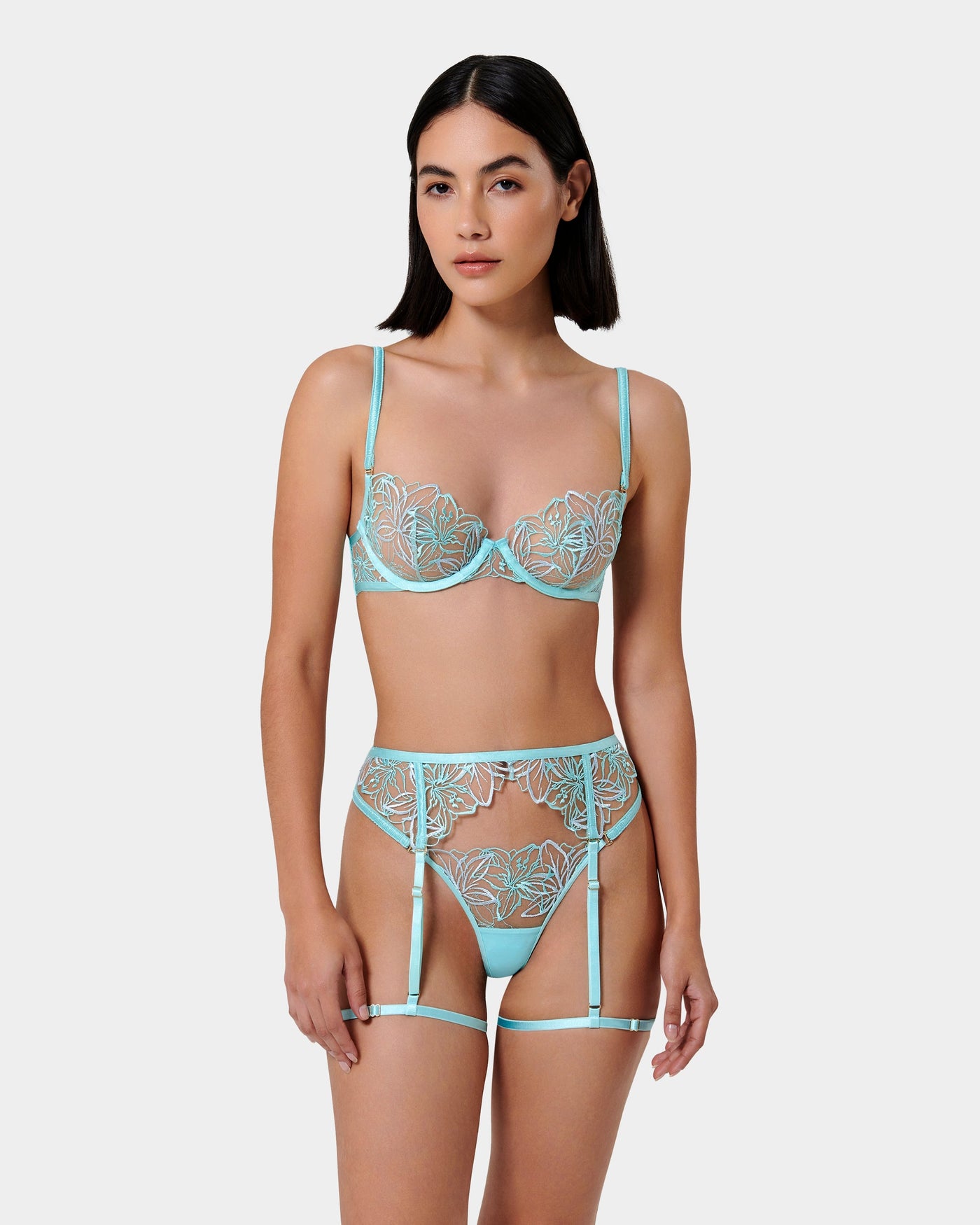 Set: Lilly Island Paradise Blue/Ice Water Blue/Sheer