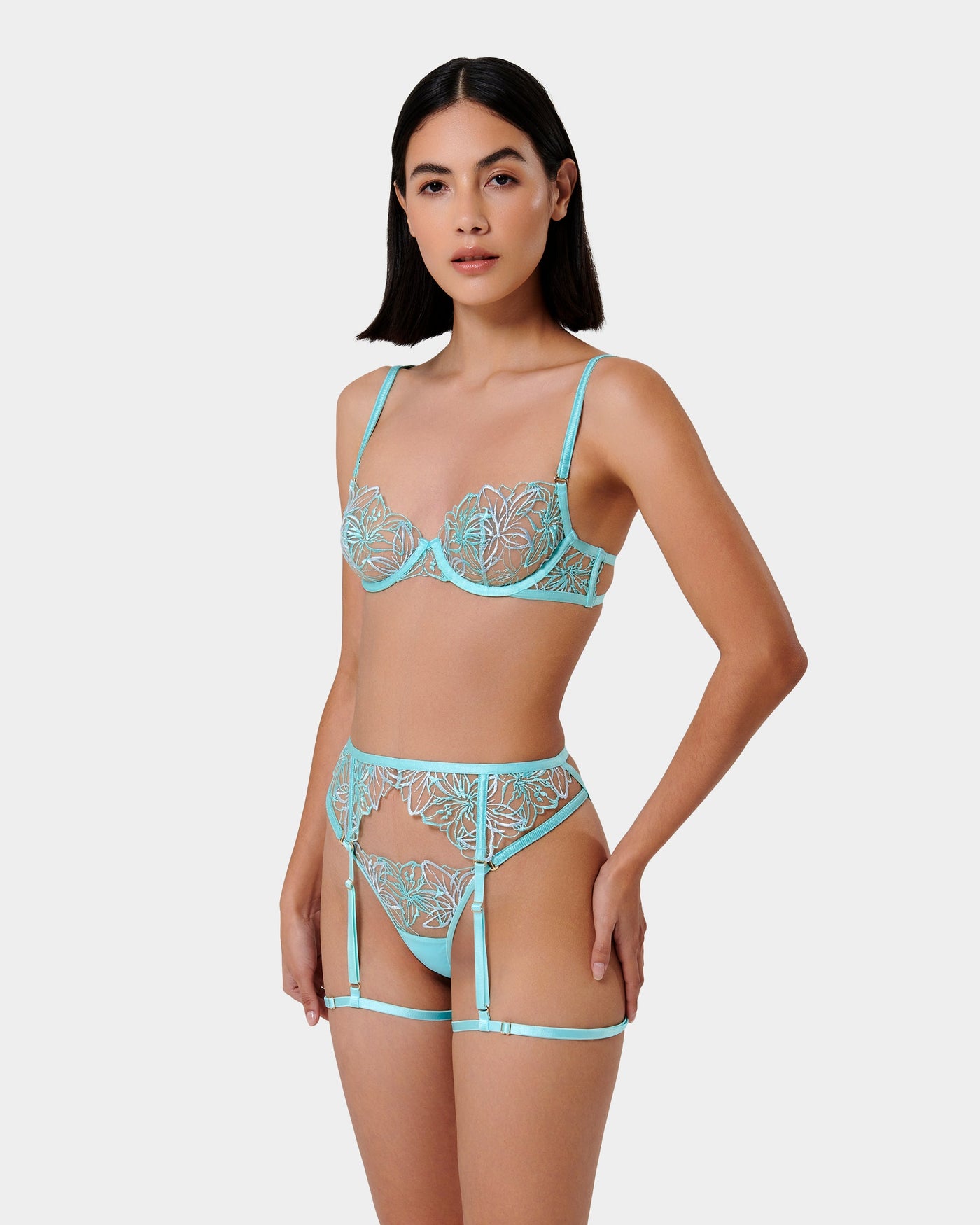 Set: Lilly Island Paradise Blue/Ice Water Blue/Sheer