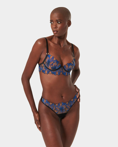 Set: Lyandra Egyptian Blue/Black/Sheer