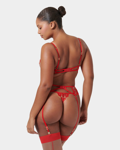 Set: Marian Red/Sheer