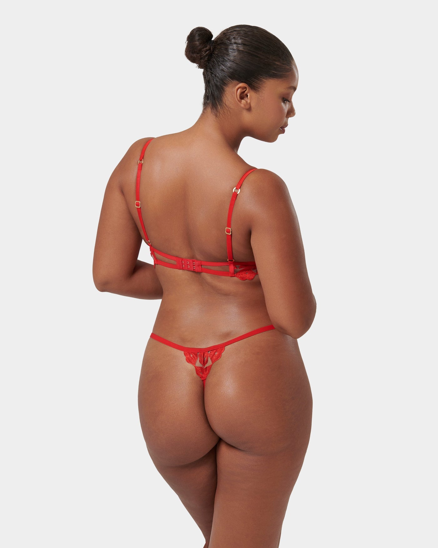 Set: Marian Red/Sheer