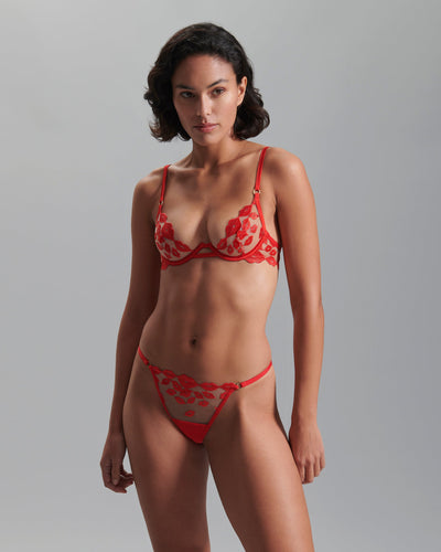 Set: Marian Red/Sheer