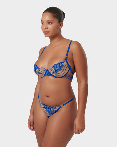 Set: Monique Egyptian Blue/Sheer