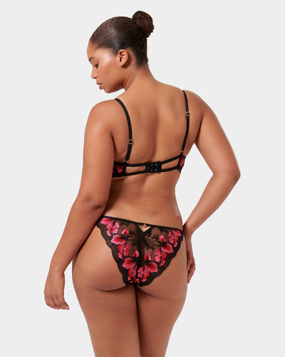 Set: Vivienne Fuchsia Pink/Red/Black