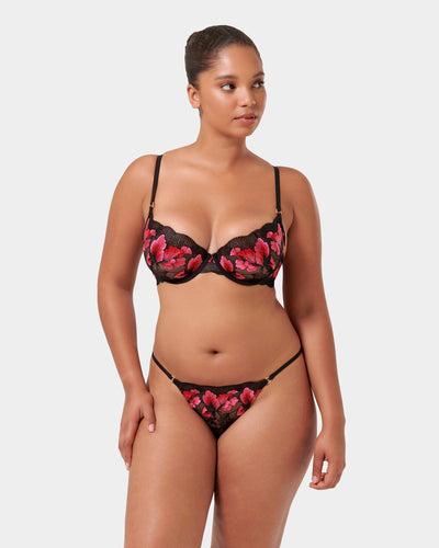 Set: Vivienne Fuchsia Pink/Red/Black